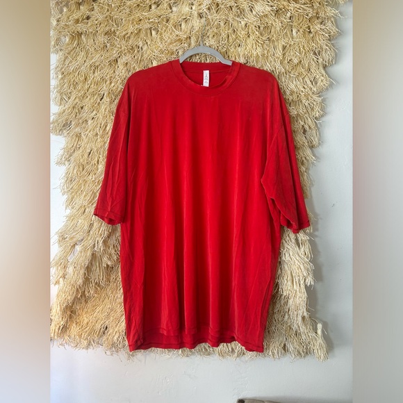 Lululemon Lab💎RARE NWOT💎Cupro Sumu-Su Tee💎Fiery Red💎Size 10 - Picture 6 of 16
